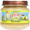 Earth's best Organic, Organic Baby Food, first pears (023923200050)